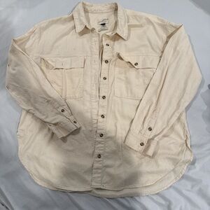 Target Women's Beige Button-Down Shirt